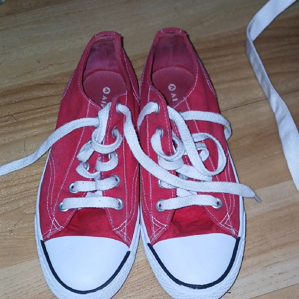Airwalk Red and White Mules